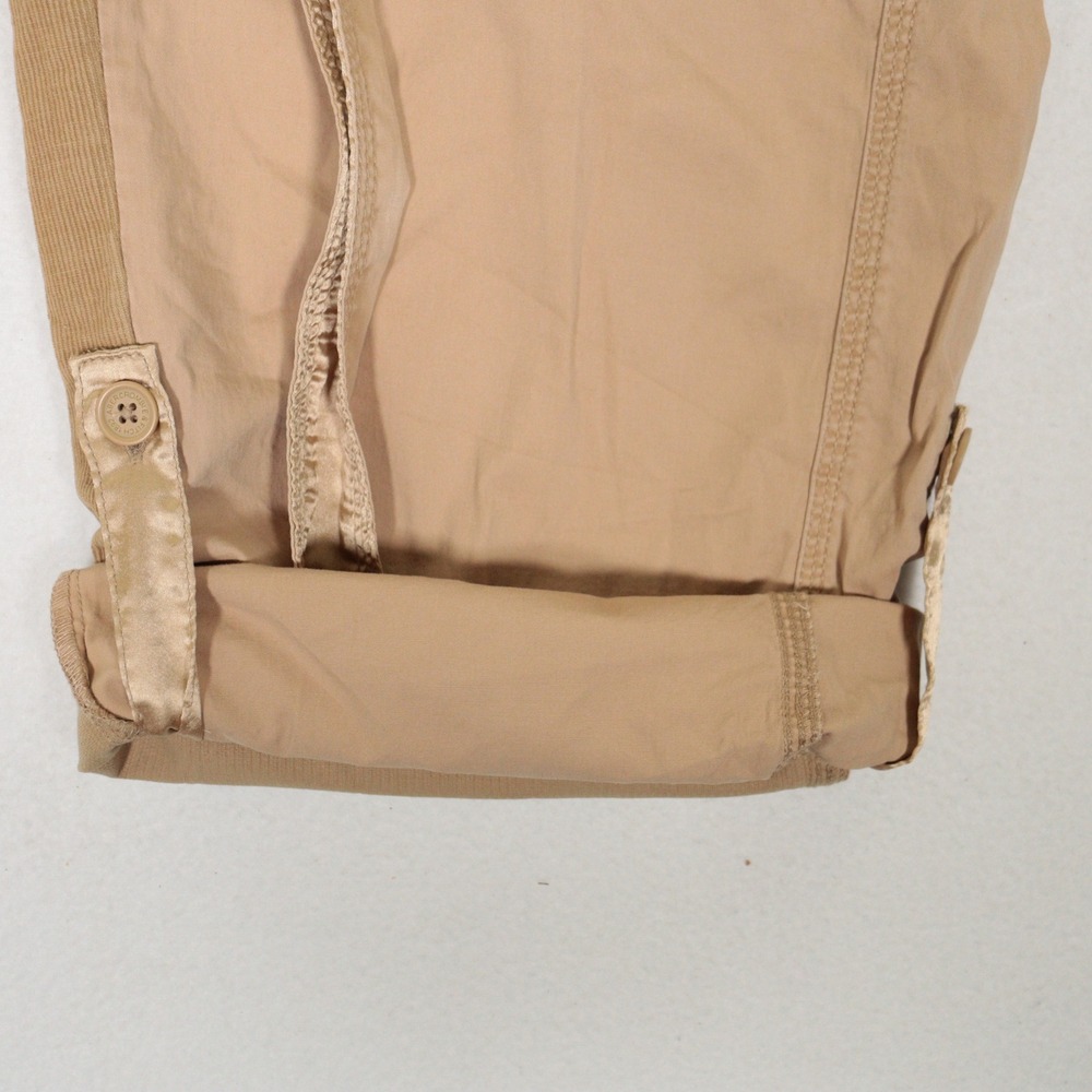 Abercrombie & Fitch Cargo Pant Y2K 2000's Utility Corduroy Tan Roll-up 33/16S - Picture 7 of 11